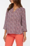 Curves 360 By Nydj Perfect Blouse In Just Like Paradise