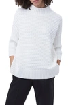 French Connection Flossy Viola High Neck Sweater In Light Oatmeal Multi