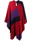 MASSIMO ALBA AMOR COLOUR-BLOCK SHAWL