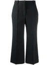 VICTORIA BECKHAM CROPPED FLARED TROUSERS