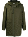 C.P. COMPANY LENS EMBELLISHED HOODED PARKA