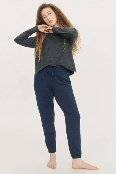 Girlfriend Collective Midnight Reset Jogger In Blue