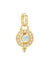 Temple St Clair Women's Celestial 18k Yellow Gold Moonstone & Diamond Mini Orbit Pendant