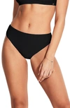 Seafolly Essentials High Waist Bikini Bottoms In Black