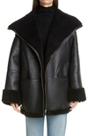 Totême Toteme Signature Shearling Jacket Clothing In Black