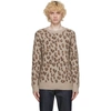 A.P.C. BROWN LEOPARD ESTHER SWEATER