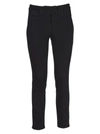 Dondup Cropped Skinny Trousers In Black