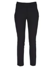 Dondup Perfect Stretch Cotton Black Slim Trousers In Black