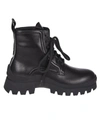 Dsquared2 Leather Ankle Lace-up Boots In Nero