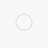 Gigi Clozeau 18k Rose Gold 23 Cm Beaded Anklet In R20 Black Rose Gold