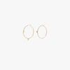 DRU 14K YELLOW GOLD MISMATCHED TRILLIONS WHITE DIAMOND HOOP EARRINGS,DRHMDT4015328232