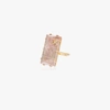 ANDREA FOHRMAN 18K YELLOW GOLD ROSE QUARTZ DIAMOND RING,5OOAKQRST18YG15278091