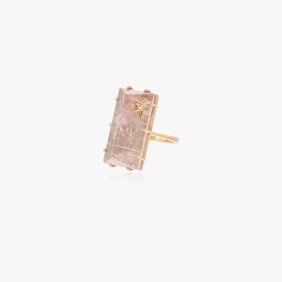 Andrea Fohrman 14kt Yellow Gold, Diamond And Quartz Ring