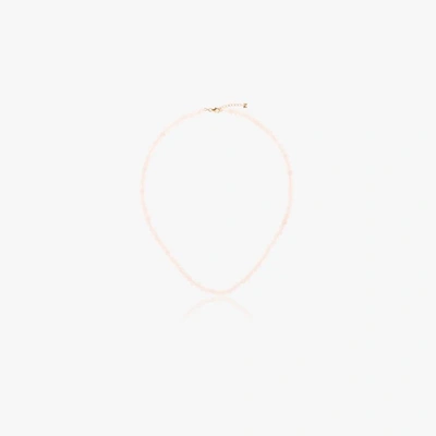 Mateo 14kt Yellow Gold Rose Quartz Necklace