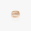 REPOSSI 18K ROSE GOLD BERBERE MODULE DIAMOND DOUBLE RING,RMO2AKPG0000015552131