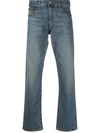 Polo Ralph Lauren Hampton Mid-rise Straight Leg Jeans In Blue