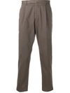 DELL'OGLIO PLEATED WAIST TROUSERS