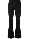 Mother The Weekender Fray Jeans Chip On My Shoulder In Black