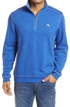 Tommy Bahama Tobago Bay Half Zip Pullover In Mazarine Blue