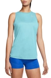 Nike Women's Dri-fit Training Tank Top In Glacier Ice/ Pure Platinum