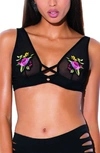 HAUTY FLOWER APPLIQUE BRALETTE,2026