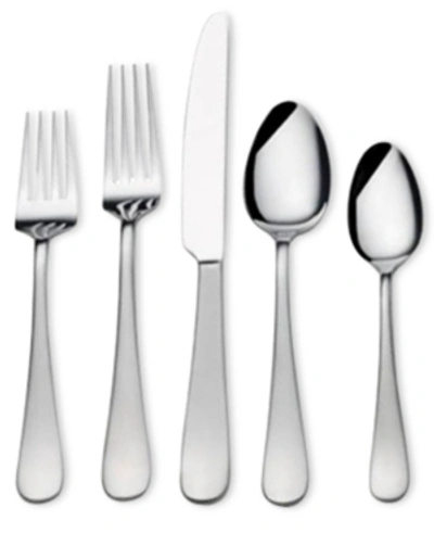 Mikasa Gourmet Basics By  18/0 Stainless Steel 20-pc. Satin Symmetry Flatware Set, Service For 4 In Grey Group