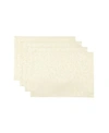 Lenox Opal Innocence Placemats, Set Of 4 In Ivory