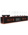 RIEDEL O CABERNET & MERLOT WINE GLASSES 8 PIECE VALUE SET