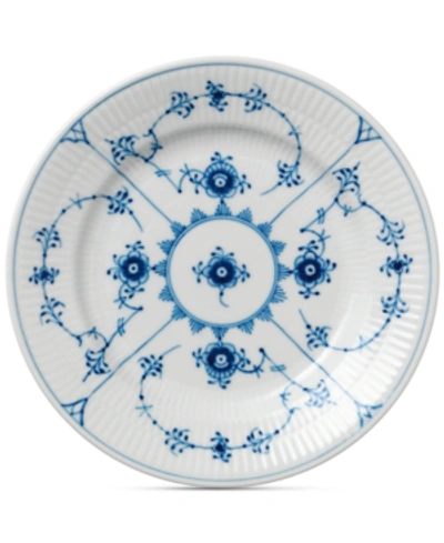 Royal Copenhagen Blue Fluted Plain Bread & Butter Plate In Blue/white