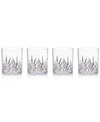 Q Squared Aurora Clear Double Old-fashioned Tumblers, Set Of 4