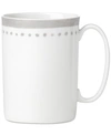 Shop Kate Spade Charlotte Street East Grey Collection Mug In White