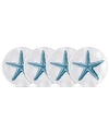 Q Squared Captiva 4-pc. Melamine 5.5" Appetizer Plate Set