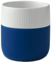 Royal Copenhagen Mega Blue Fluted Contrast Mug In Two-tone