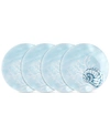 Q Squared Captiva 4-pc. Melamine 8" Salad Plate Set