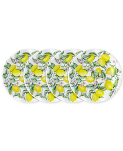 Q Squared Limonata 4-pc. Melamine 8" Salad Plate Set