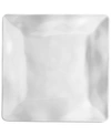 Q Squared Ruffle Melamine Square Salad Plates, Set Of 4