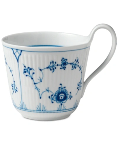 ROYAL COPENHAGEN BLUE FLUTED PLAIN HIGH HANDLE MUG