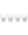 Q SQUARED AURORA CLEAR STEMLESS WINE GLASSES, SET OF 4