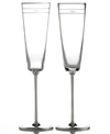 Kate Spade Darling Point Mr. & Mrs. Toasting Champagne Flutes Set In No Color