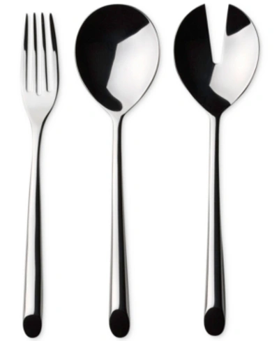 Nambe Frond 3-piece Serving Set In Silver