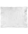 Q Squared Ruffle Melamine Small Rectangular Serving Platter