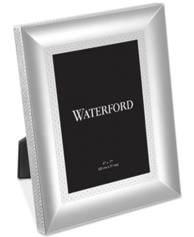 WATERFORD LISMORE DIAMOND PHOTO FRAME 5X7" SILVER