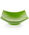 Q SQUARED ZEN MELAMINE GREEN SERVING BOWL