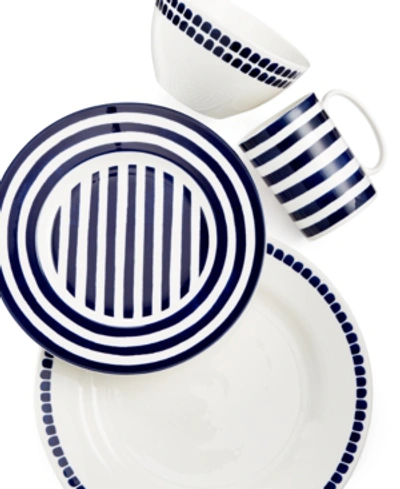 Kate Spade New York Charlotte Street North 4 Piece Place Setting In Navy North
