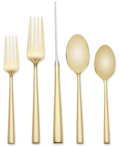 KATE SPADE 5-PC. MALMO GOLD PLACE SETTING.