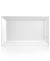 Q Squared Diamond Melamine White Large Rectangle Platter In White