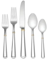 Kate Spade New York Todd Hill Gold 5pc Flatware Set In Gold