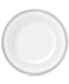 Kate Spade New York Charlotte Street East Grey Collection Accent Plate In White