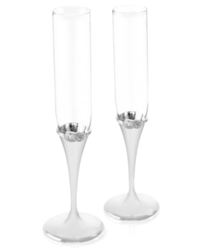 VERA WANG WEDGWOOD INFINITY TOASTING FLUTE PAIR