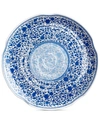 Q Squared Heritage Melamine 16" Round Hammered Platter